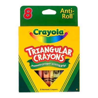 Crayola® Triangular Crayons, 8 Colours