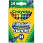 Crayola® Ultra-Clean™, Washable Crayons, Regular Size, 24 Colours