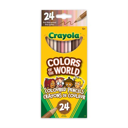 Crayola® Colours of the World™ Coloured Pencil Classpack®, 24 Colours, 240 Count