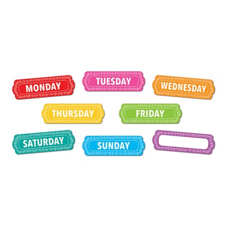 Die-Cut Magnets, Chalk Loops Days of the Week