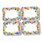 Non-Magnetic Mini Whiteboard Erasers, Confetti, Pack of 10