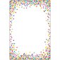 Smart Poly® Chart, 13" x 19", Confetti Blank *Grommett