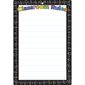 Smart Poly® Chart, 13" x 19", Chalk Dots with Loops Classroom Rules *Grommett