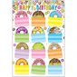 DonutFetti® Birthdays 13" x 19" Smart Poly® Chart