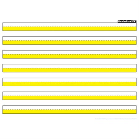 .75" Handwriting Highlighted Yellow, Space Savers, PosterMat Pals®, 13" x 9.5" Smart Poly®, Single Sided