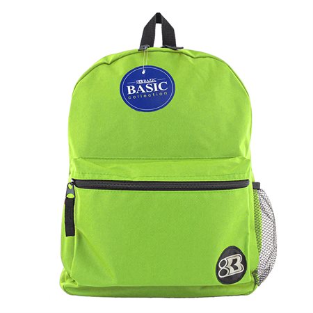 BAZIC® 16" Basic Backpack, Lime Green