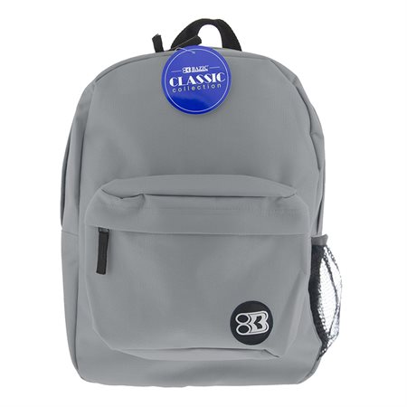 BAZIC® 17" Classic Backpack, Gray