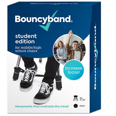 Bouncyband® Student Edition for Middle / High School Chairs, Black Tubes