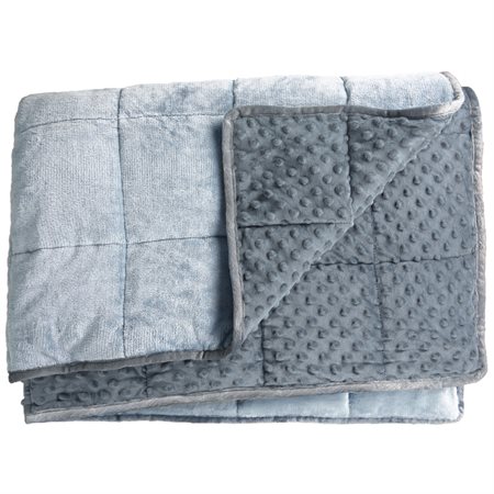 Soft Fleece Weighted Sensory Blanket, 65" x 45", 10lbs.