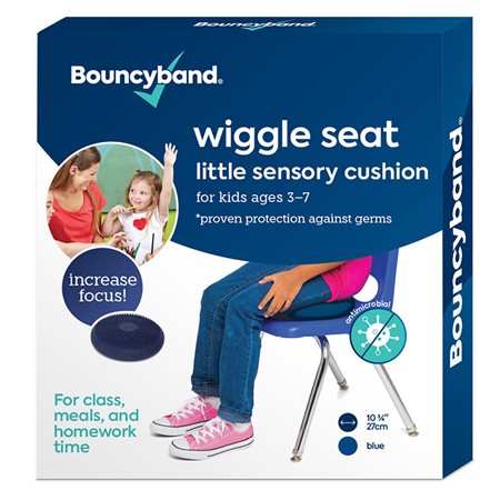 BouncyBand® Antimicrobial Little Wiggle Seat Sensory Cushion, Blue