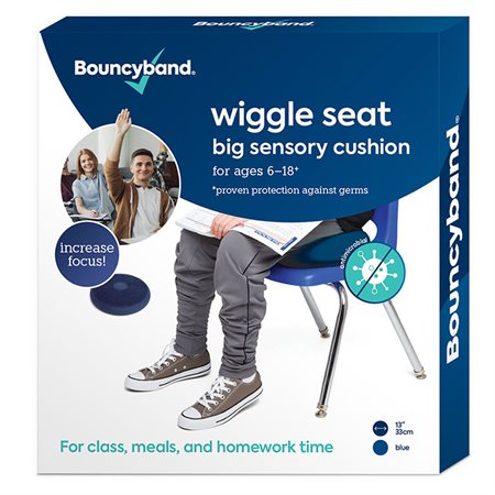 Bouncyband® Antimicrobial Big Wiggle Seat Sensory Cushion, Blue