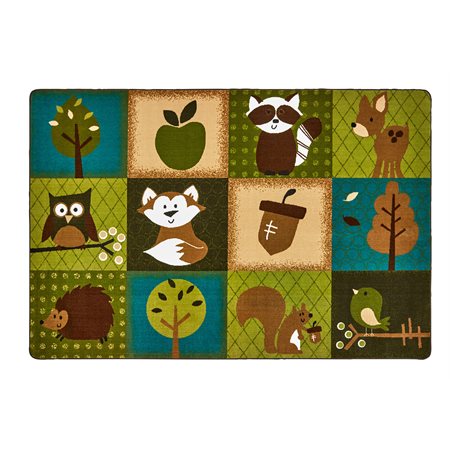 Nature's Friends Toddler Rug, Rectangle, 4' x 6'