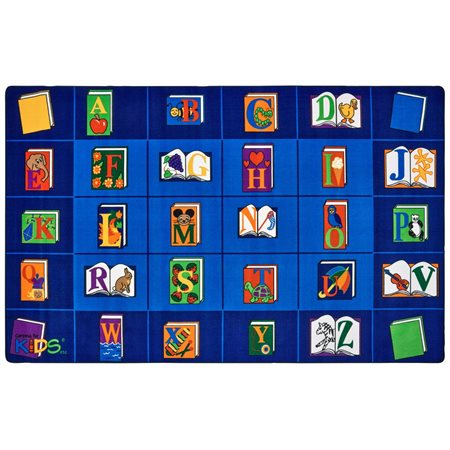 Reading by the Book Seating Rug, 5'10" x 8'4" Rectangle