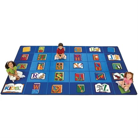 Reading by the Book Seating Rug, 7'6" x 12' Rectangle