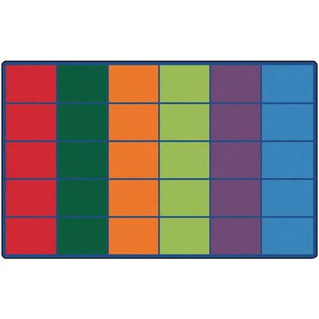 Colorful Rows Seating Rug, 8'4" x 13'4" (seats 30)