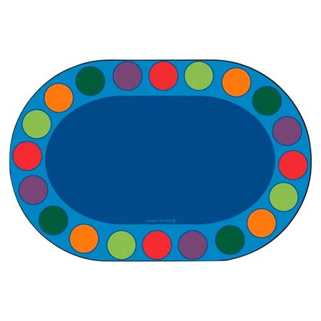 Seating Circles Rug, 6'9" x 9'5" Oval
