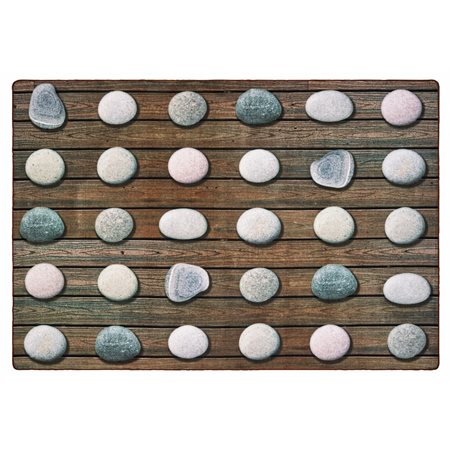 Stones Seating Rug without Alphabet, 6' x 9' Rectangle