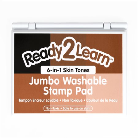 Jumbo 6-in-1 Washable Stamp Pad, Skin Tones