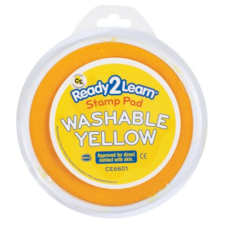 Jumbo Circular Washable Stamp Pad, Yellow