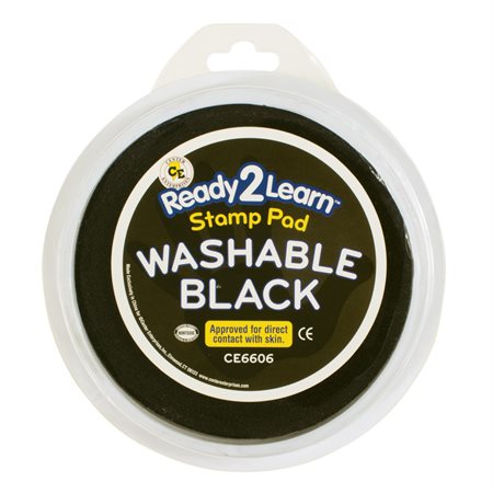 Jumbo Circular Washable Stamp Pad, Black