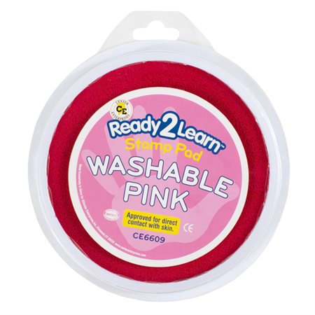 Jumbo Circular Washable Stamp Pad, Pink