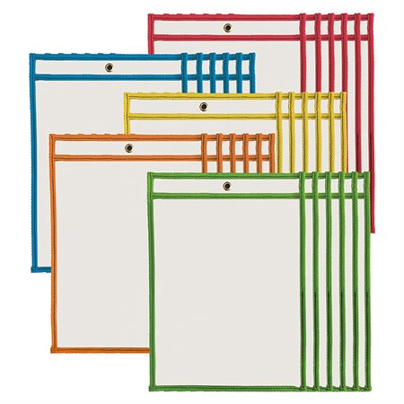 Reusable Dry Erase Pockets, Set of 30