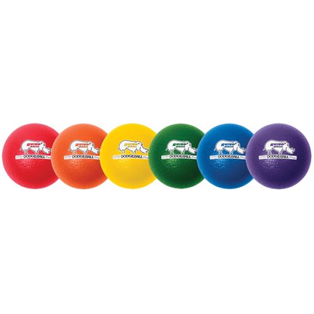 Rhino Skin® Dodge Ball Set, 8", Set of 6