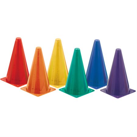 Hi Visibility Plastic Cones, Set of 6