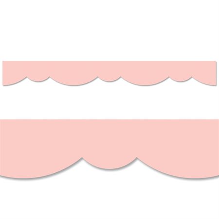 Blush Stylish Scallops EZ Border, 48 Feet