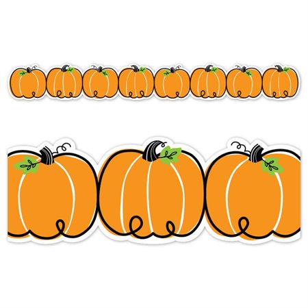 Doodle Pumpkins EZ Border, 48 Feet