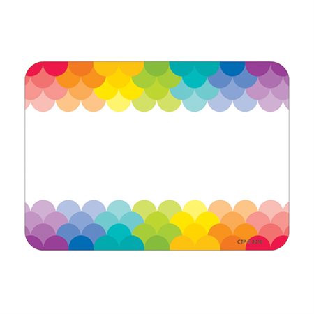 Rainbow Scallops Labels