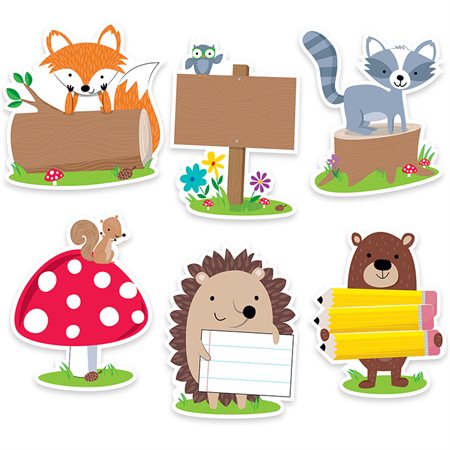 Designer Cut-Outs, Woodland Friends, 6"