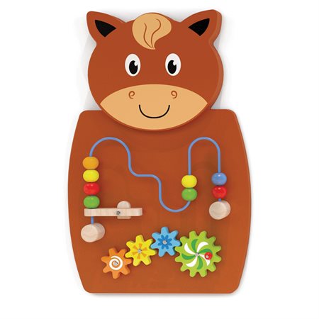 Wire Beads & Gears Activity Wall Panel, Horse