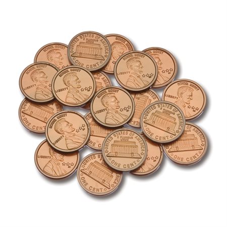 Plastic Coins, 100 pennies