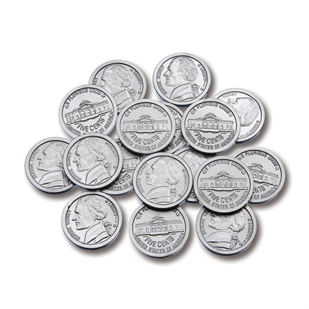 Plastic Coins, 100 nickels