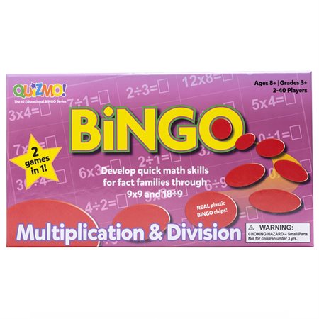 QUIZMO! Multiplication & Division Bingo