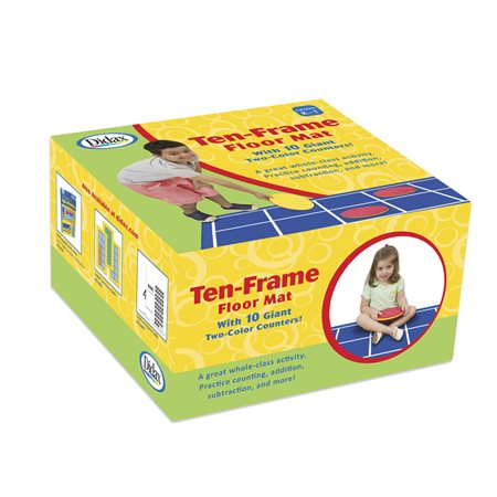 Ten-Frame Floor Mat with Giant Counters