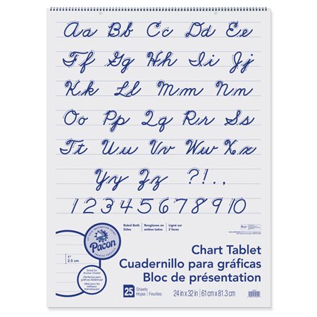 Chart Tablet, 24" x 32" Ruled 1" Tablet