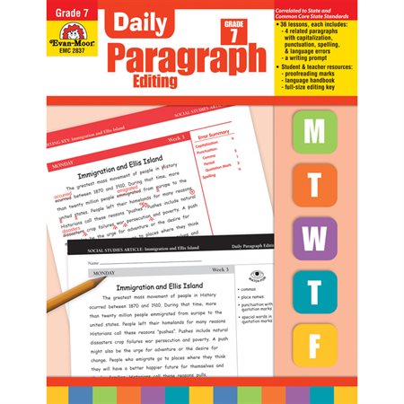 Daily Paragraph Editing, Grade 7