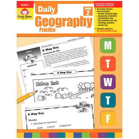 Daily Geography Practice, Grade 2