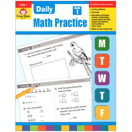 Daily Math Practice, Grade 1