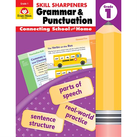 Skill Sharpeners Grammar and Punctuation, Grade 1