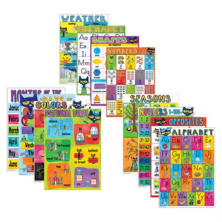Pete the Cat® Early Learning Small Poster Pack