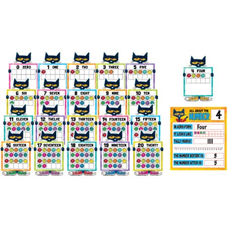 Pete the Cat® Numbers 0–20 Bulletin Board