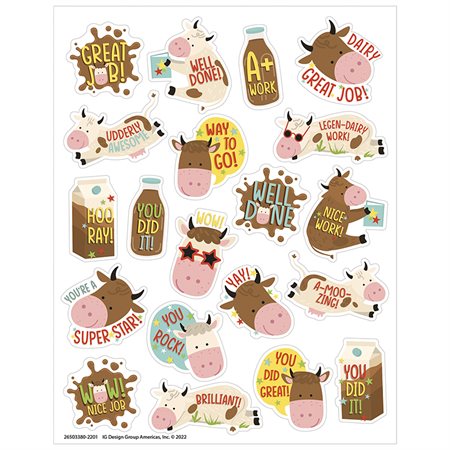 Brown Cows Scented Stickers