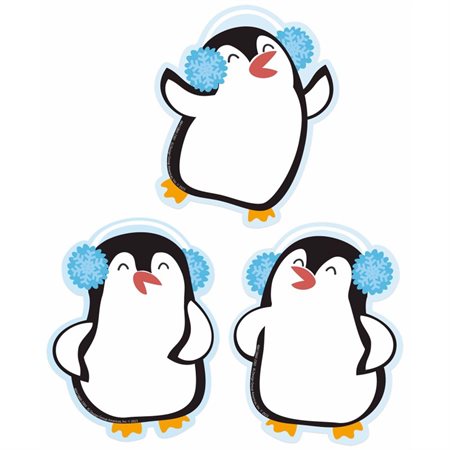 Winter Penguins Paper Cut-Outs