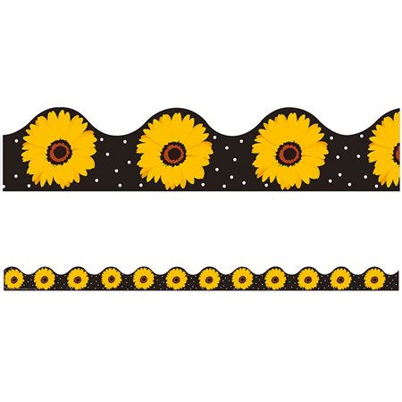 The Hive Black Floral Deco Trim