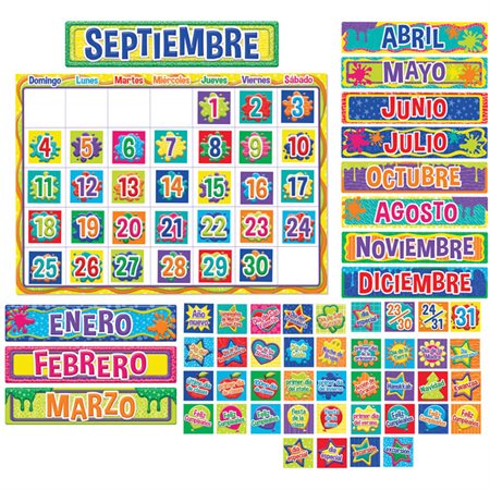 Color My World Spanish Calendar Set