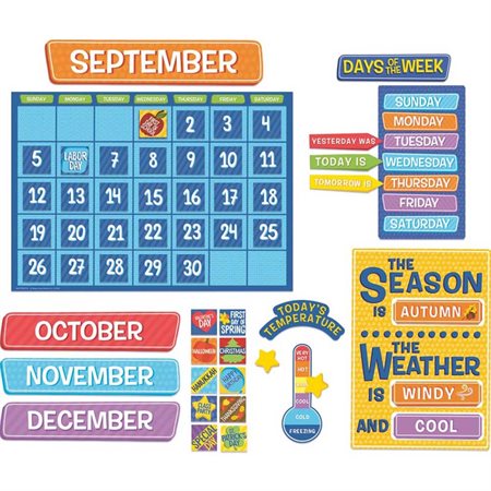 A Teachable Town Calendar Set Bulletin Board Set