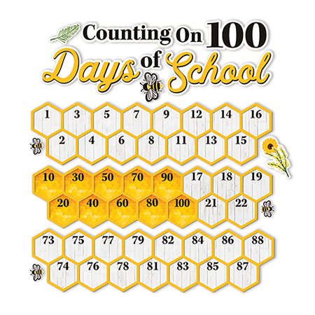 The Hive 100 Days of School Mini Bulletin Board Set